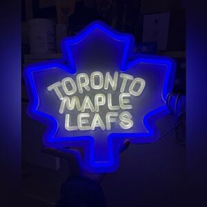 Toronto Maple Leafs LED Neon Sign - Blue & White